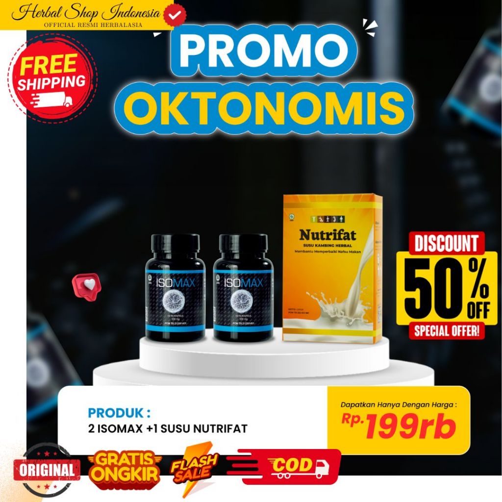 Isomax Suplemen Gym Bantu Membentuk Otot dan Menambah Massa Otot Free Susu Penggemuk Badan