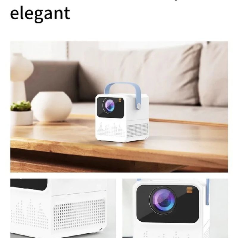 Proyektor android T2 MINI paket Hub hp 800 lumens 1080P FHD proyektor portable
