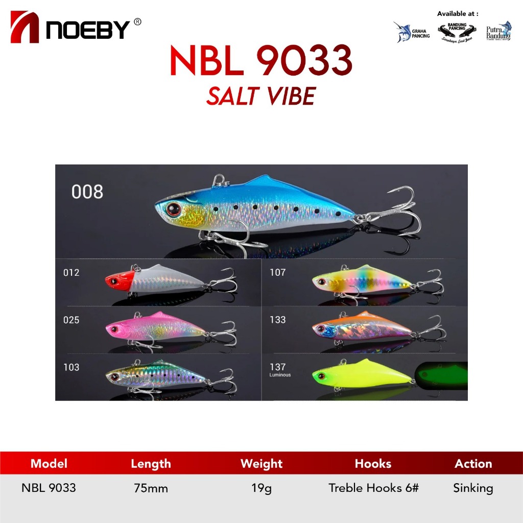 NOEBY NBL 9033, salt vibe, umpan Noeby ORI