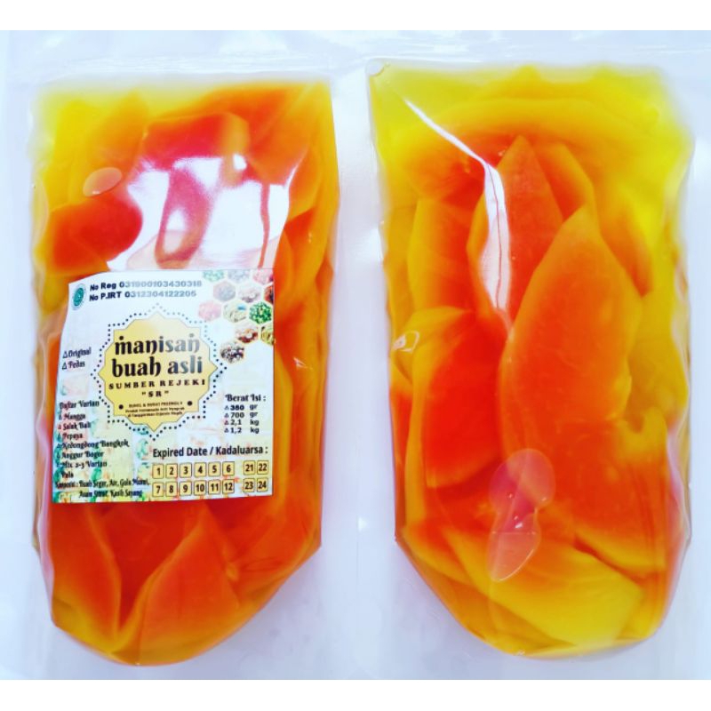 

Manisan Buah Pepaya Madu 250 gram