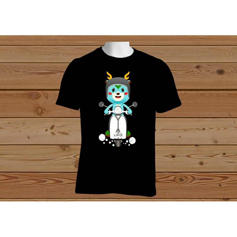 KAOS DEWASA RUBO VESPA PUTIH