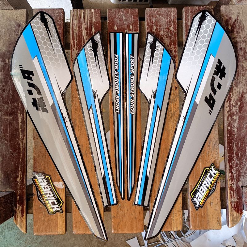 STRIPING GL VARIASI STRIPING GL CUSTOM MINIMALIS BIRU MUDA