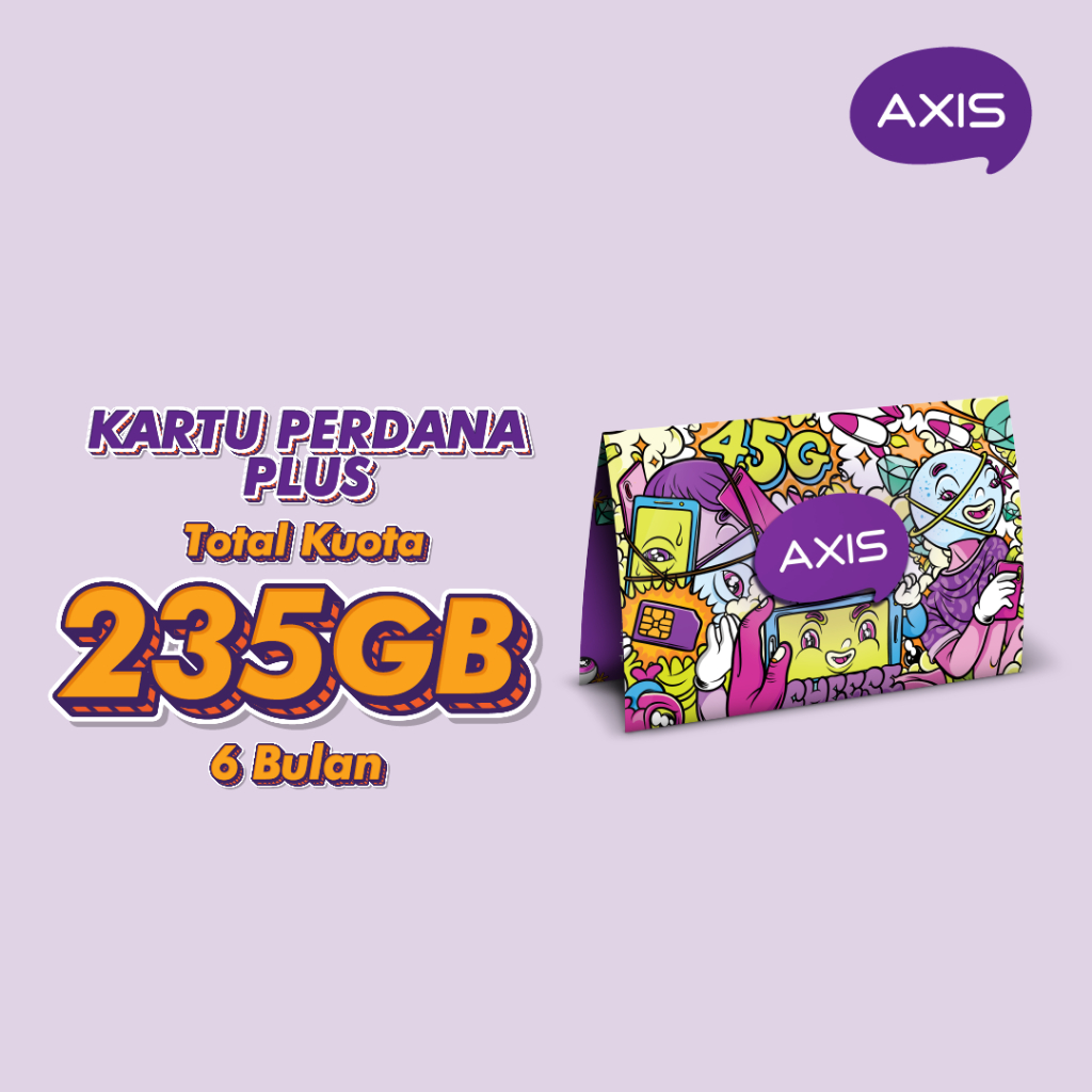 AXIS Kartu Perdana Plus 18GB 6 bulan