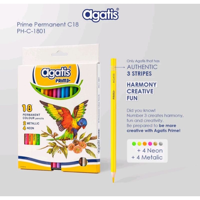 

PENSIL WARNA AGATIS PRIME 18 WARNA PH-C 1801