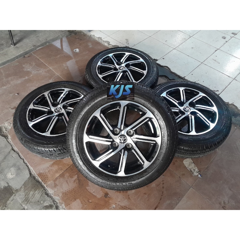Velg Bekas Oem Agya TRD Ring 14 Ban 175/65 R14 Buat Vios Ayla Sigra Calya Soluna Sirion Twincam Star