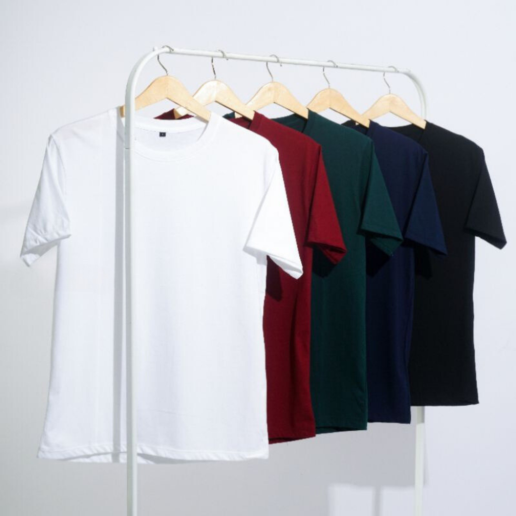 GROSIR [Harga Pabrik] KAOS POLOS DISTRO PENDEK COTTON COMBED 30s ADEM UNISEX COWOK - CEWEK