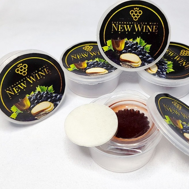 

Minuman Gereja Perjamuan Premium Cup Isi 25+Roti Polos Kecil