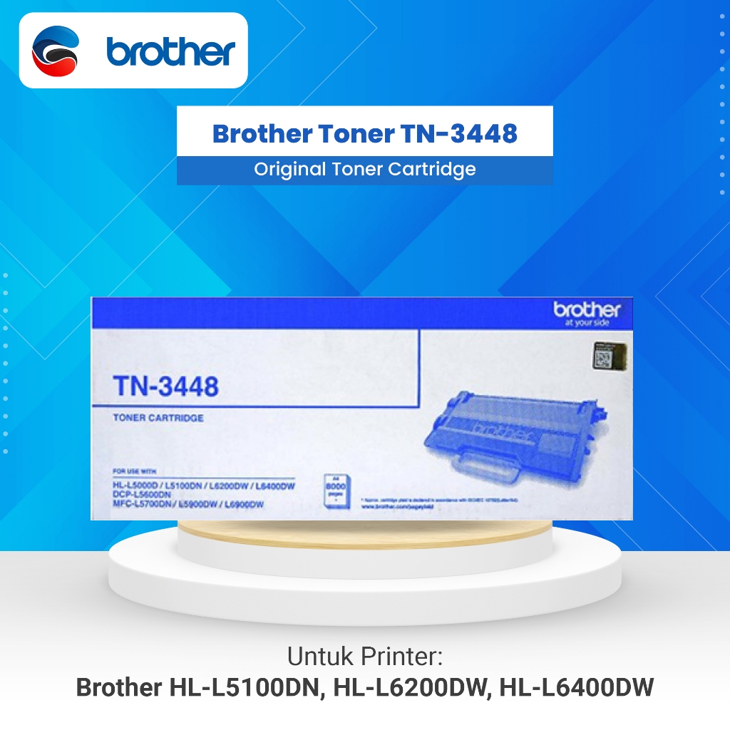 BROTHER Toner TN 3448 TN-3448 Black Original HL L5100DN HL L6200DW HL L6400DW DCP L5600DN MFC L5900D