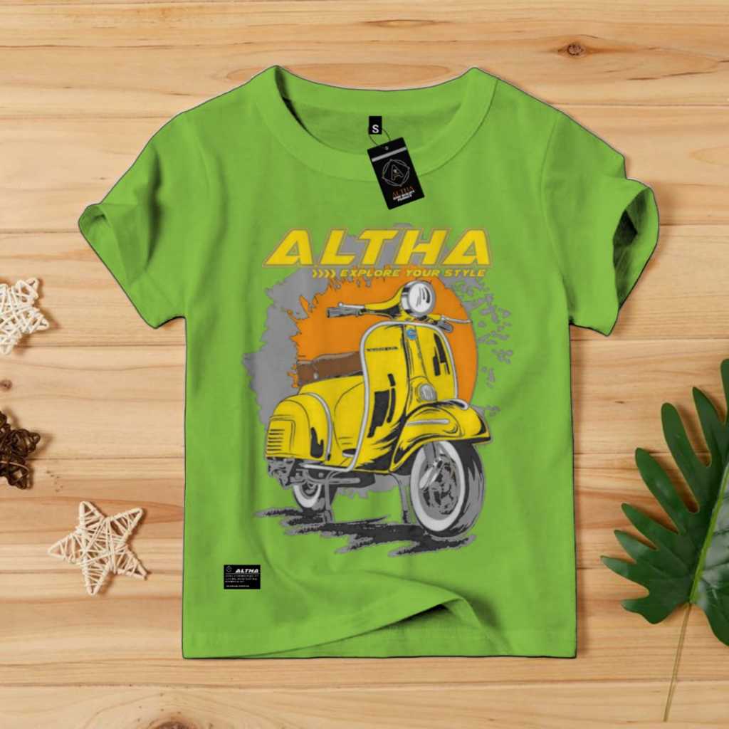 Kaos Anak Scooter Vespa Baju Anak Indo Banget
