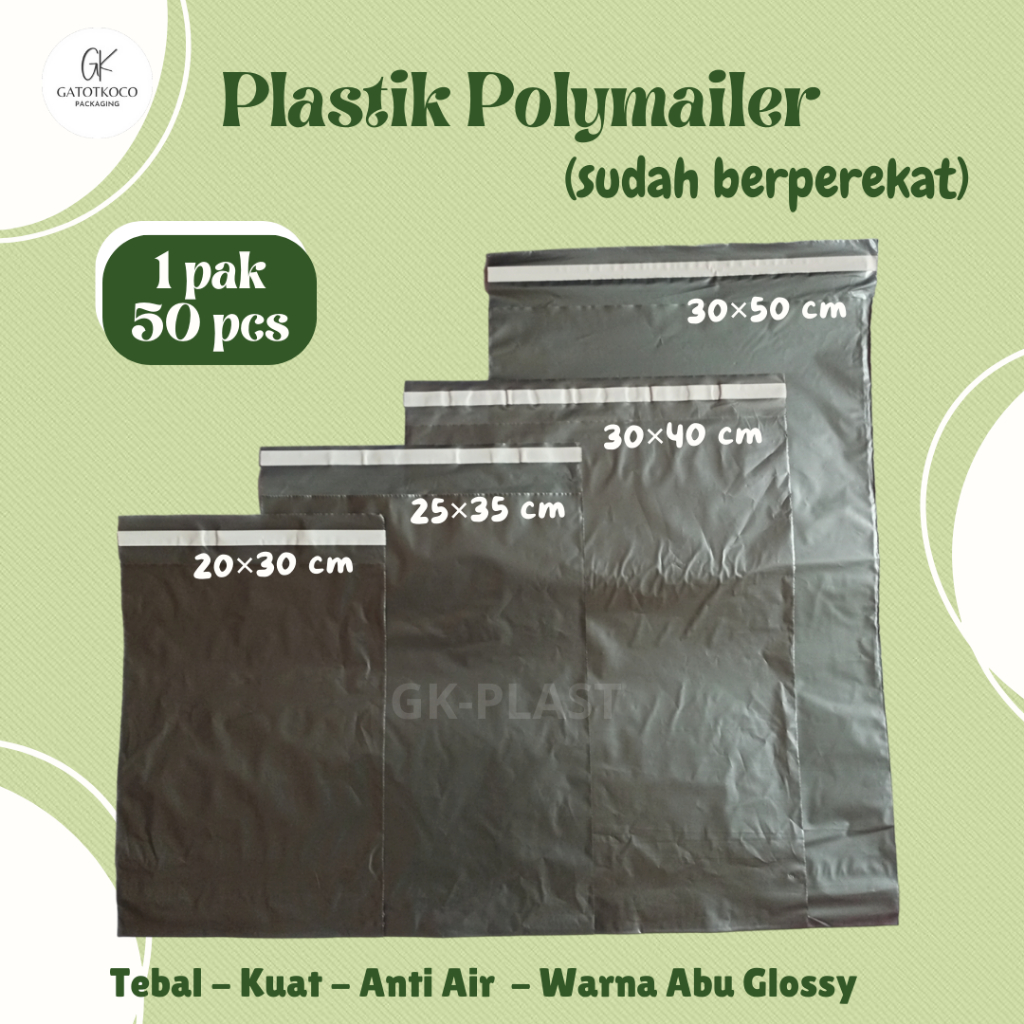 

(50 Pcs) Plastik Polymailer/ Plastik Packing Olshop