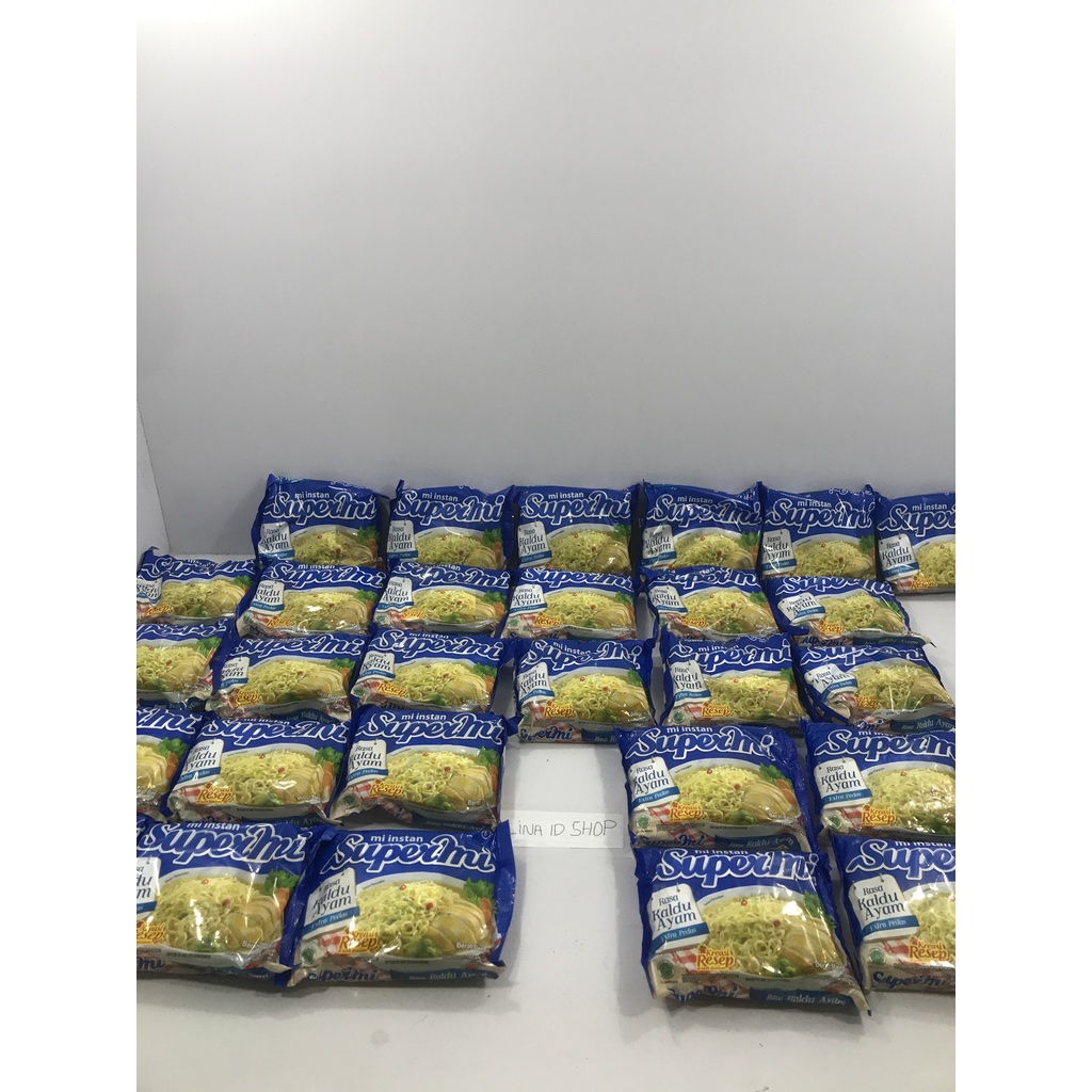 

Supermi Mi Instan Rasa Kaldu Ayam Extra Pedas / Kreasi Resep Dibalik Kemasan isi40 (1 Box Isi 40 Bungkus Kemasan 70gr)
