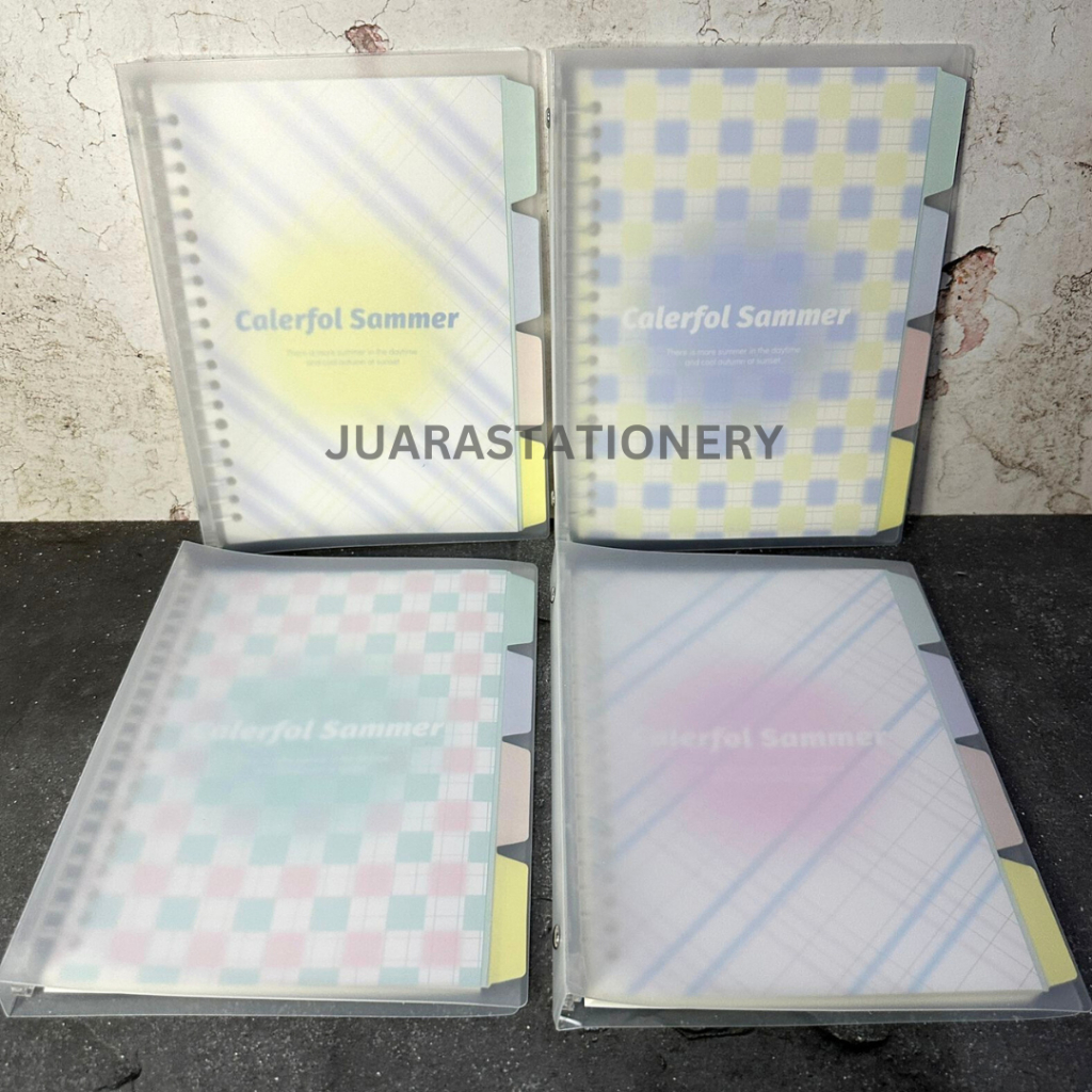 

Binder A5 Cute Pastel Simple (2628) / Notebook Buku Note Premium Lucu Aesthetic Estetik Pastel Korea