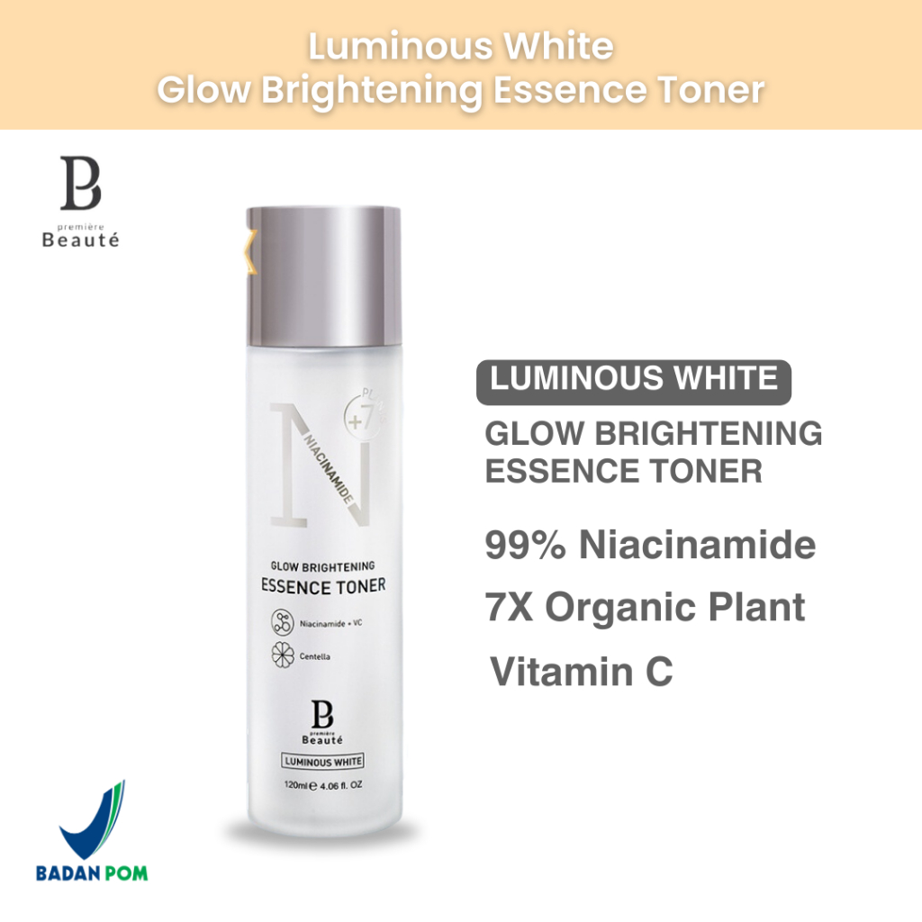 𝗣𝗥𝗘𝗠𝗜𝗘𝗥𝗘 𝗕𝗘𝗔𝗨𝗧𝗘 Luminous White Skincare Series Essence Toner Niacinamide Centella Luminous White Glow Brightening 120ml toner essence kue glowing toner hydrating BPOM