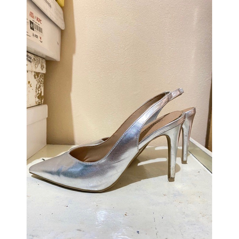 Heels payless christian siriano silver
