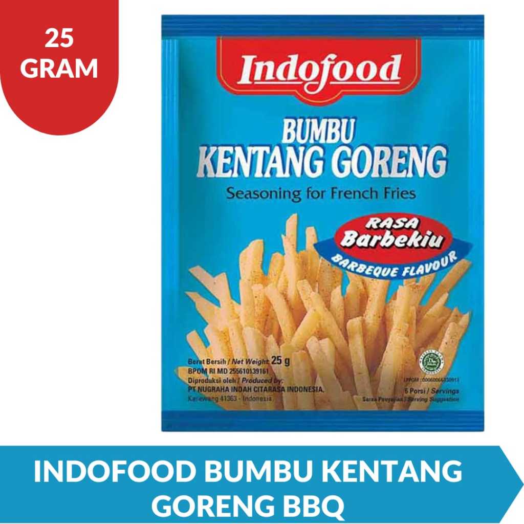 

Indofood Bumbu Kentang Goreng Bbq 25 Gram