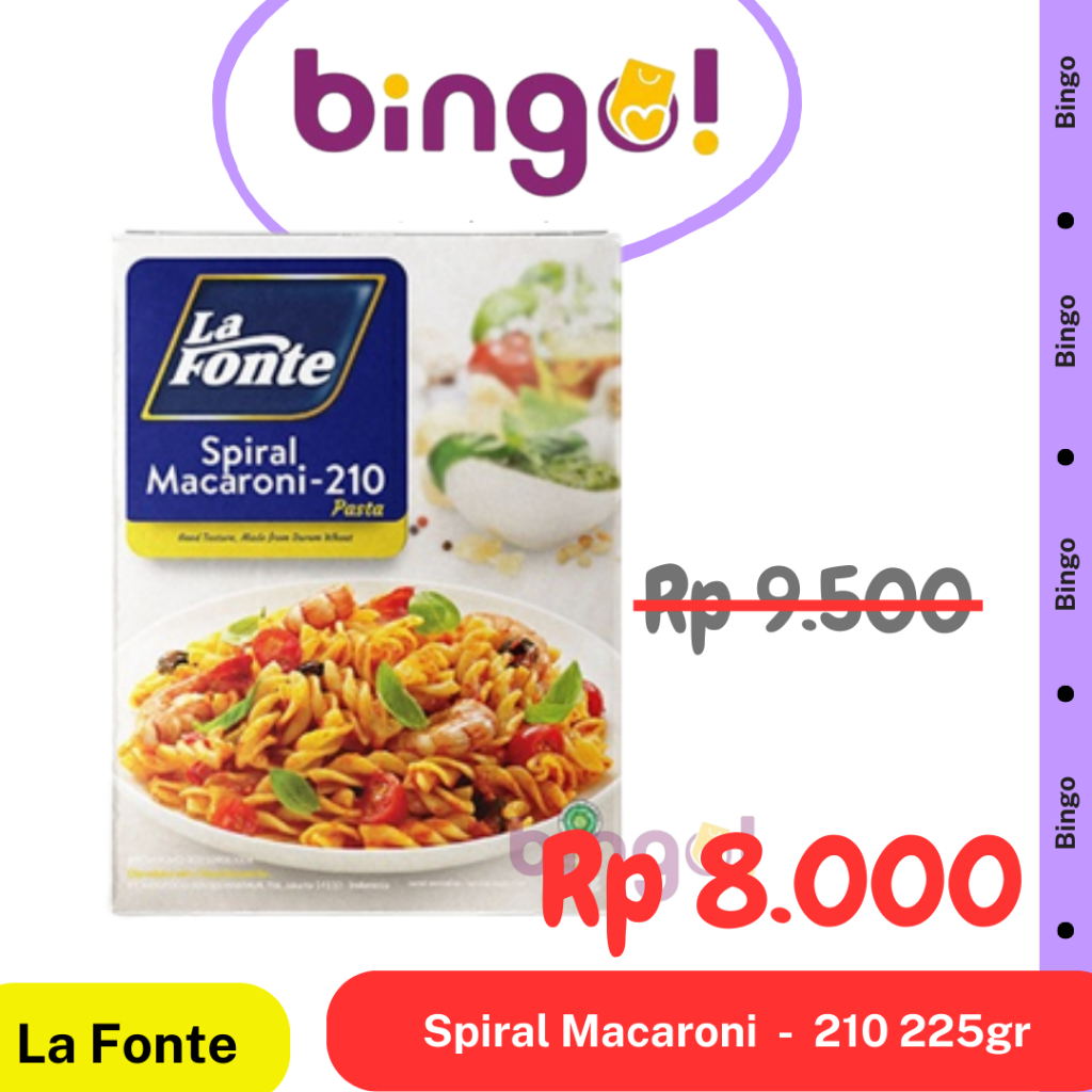 

La Fonte Spiral Macaroni 225gr