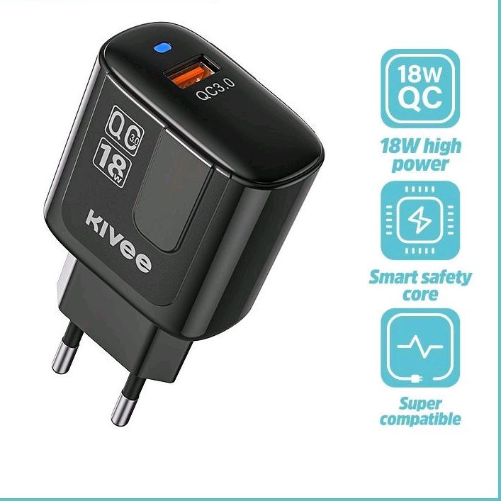 KIVEE Kepala Charger Fast Charging 18W Charger Adaptor