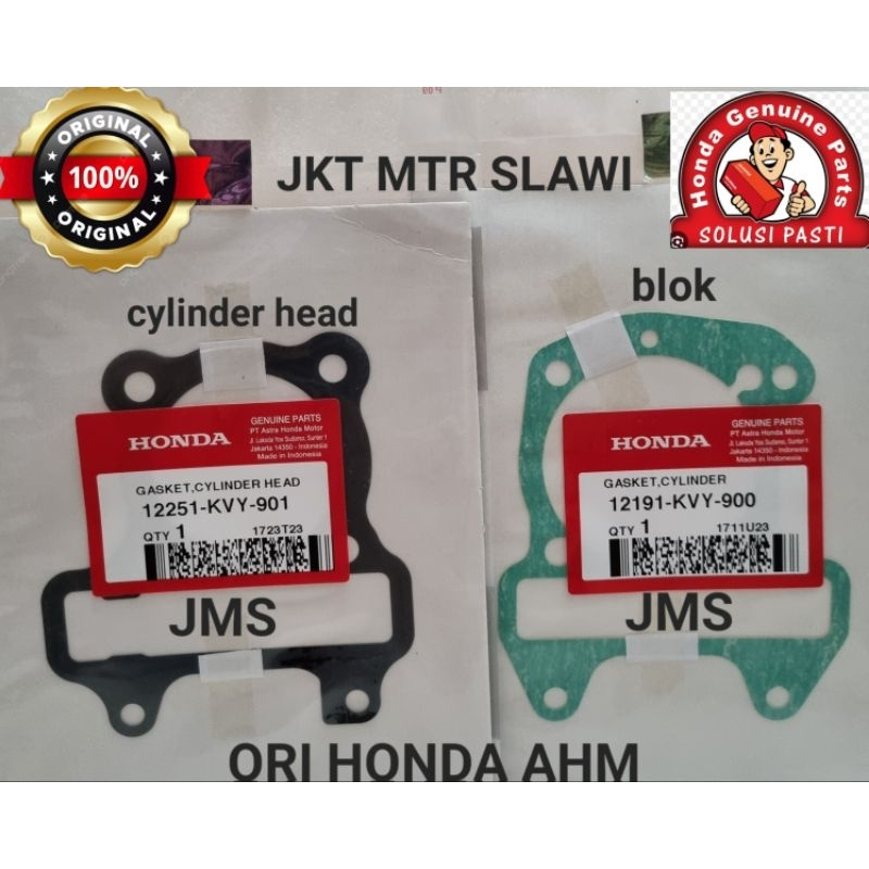 12251-KVY-901 12191-KVY-900 gasket cylinder head dan gasket cylinder asli ahm