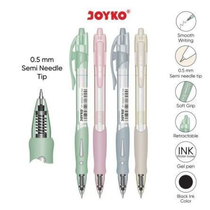 

SALE HABISIN STOCK!! JOYKO GEL PEN GP-265AN Q4 GP-265 Q-Gel GP-265NT Q3 Gel Pulpen Gel