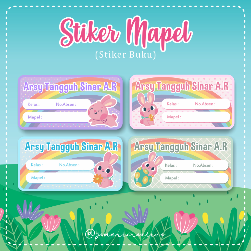 

Stiker Label Buku / Stiker Mapel