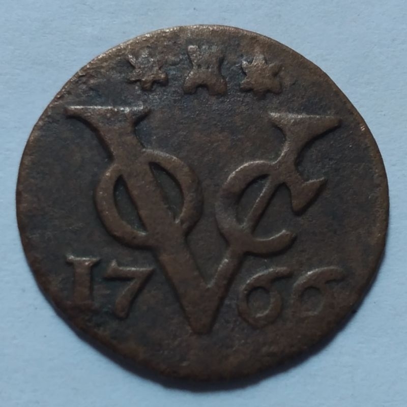 Koin Kuno 1 Doit VOC 1766 Zeeland - YN780
