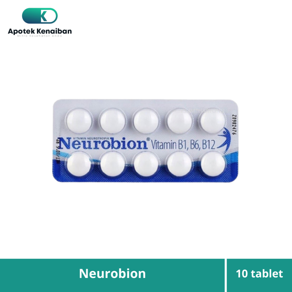 NEUROBION PUTIH STRIP 10 TABLET / VITAMIN NEUROTROPIK