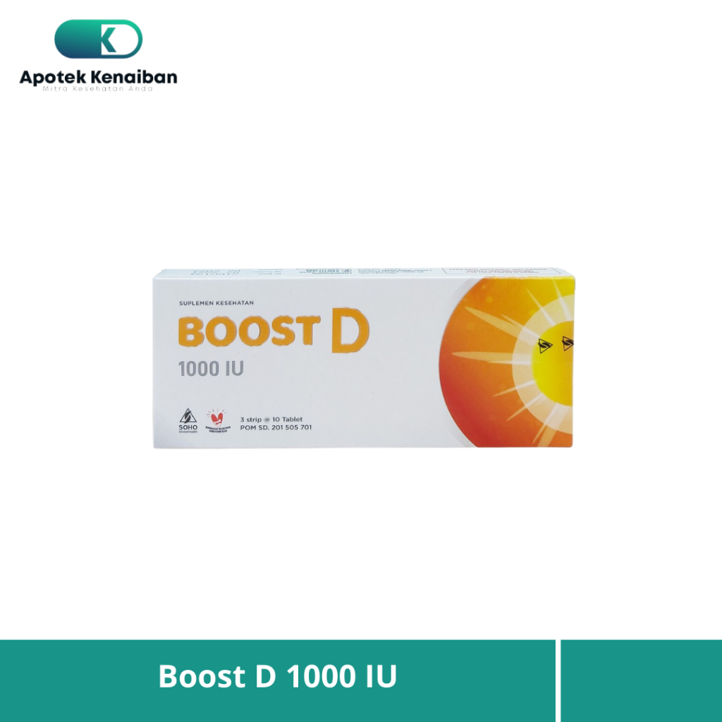 Boost D 1000 IU Box 30 Tablet / Vitamin D3 1000 IU