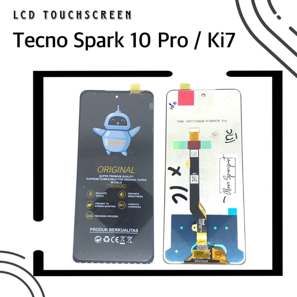 LCD TOUCHSCREEN TECNO SPARK 10 PRO Ki7 FULLSET
