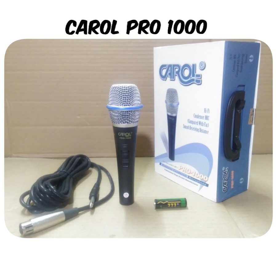 MIC KABEL CONDENSER CAROL PRO 1000 ORIGINAL MICROPHONE CAROL PRO1000