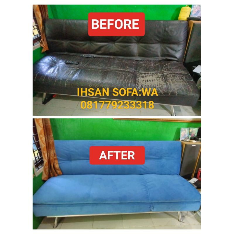 SERVICE SOFA BED/ SOFA LIPAT/ BERBAGAI MACAM SOFA DAN KURSI