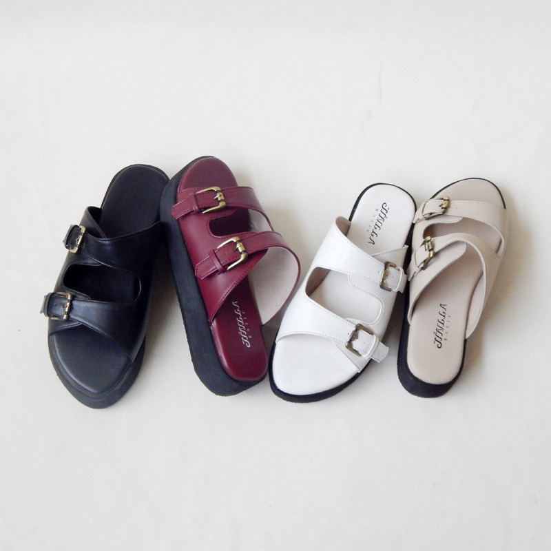 Sandal Wanita Terbaru Kekinian Gaya Korea Supel Jejak Jingga