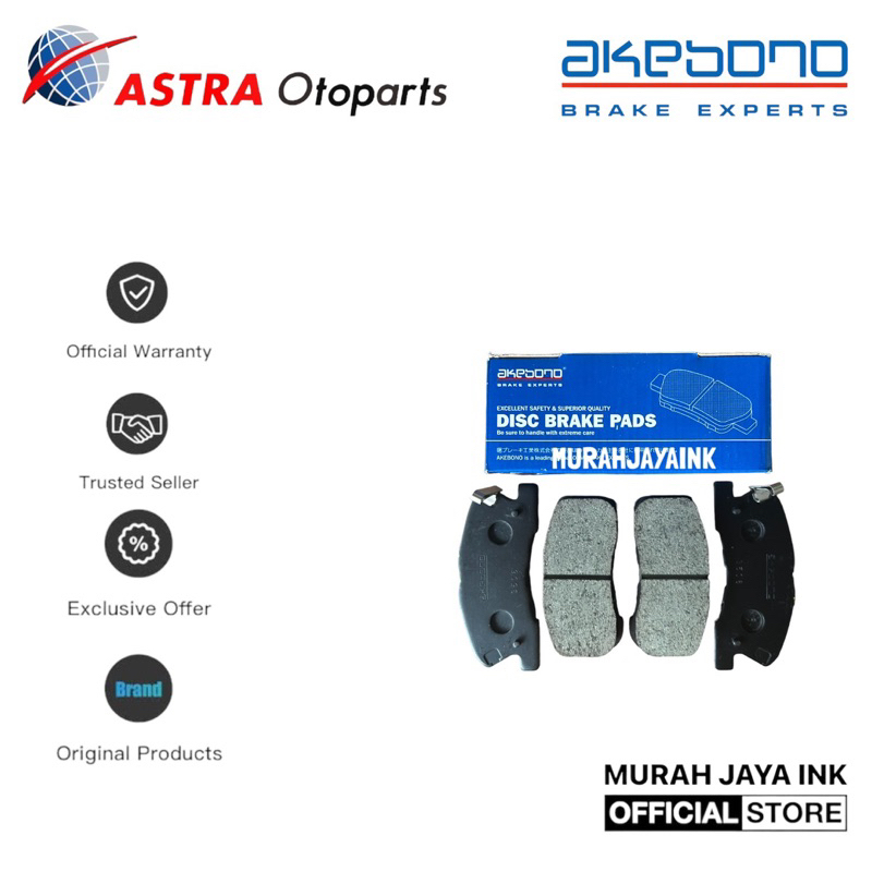 Kampas Rem Depan / Brake Pad AKEBONO DATSUN GO / GO+ ORIGINAL
