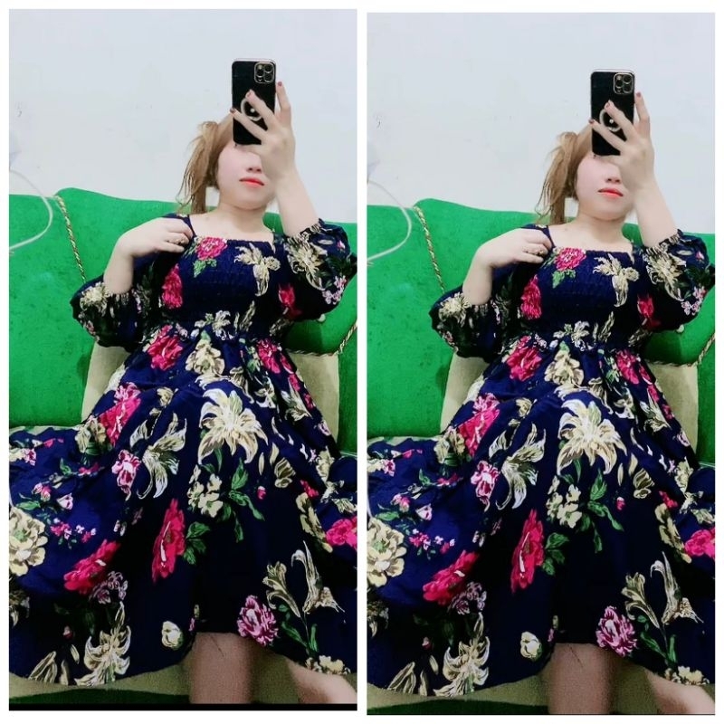 longdres diora bunga bunga cantik