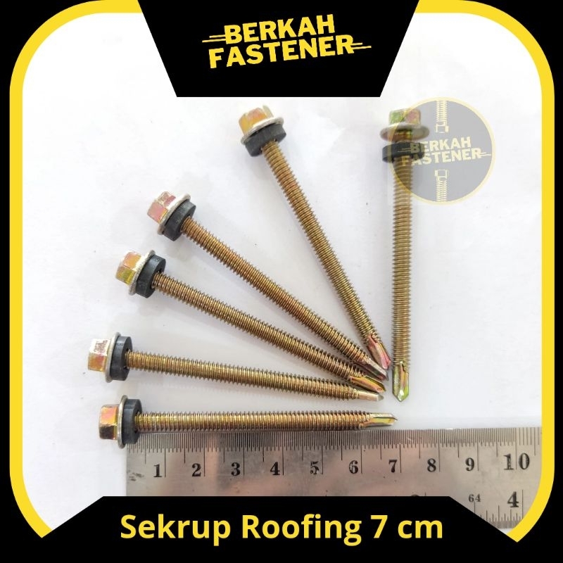Sekrup Roofing/ Atap M5 x 70 mm / 7 cm original Lion