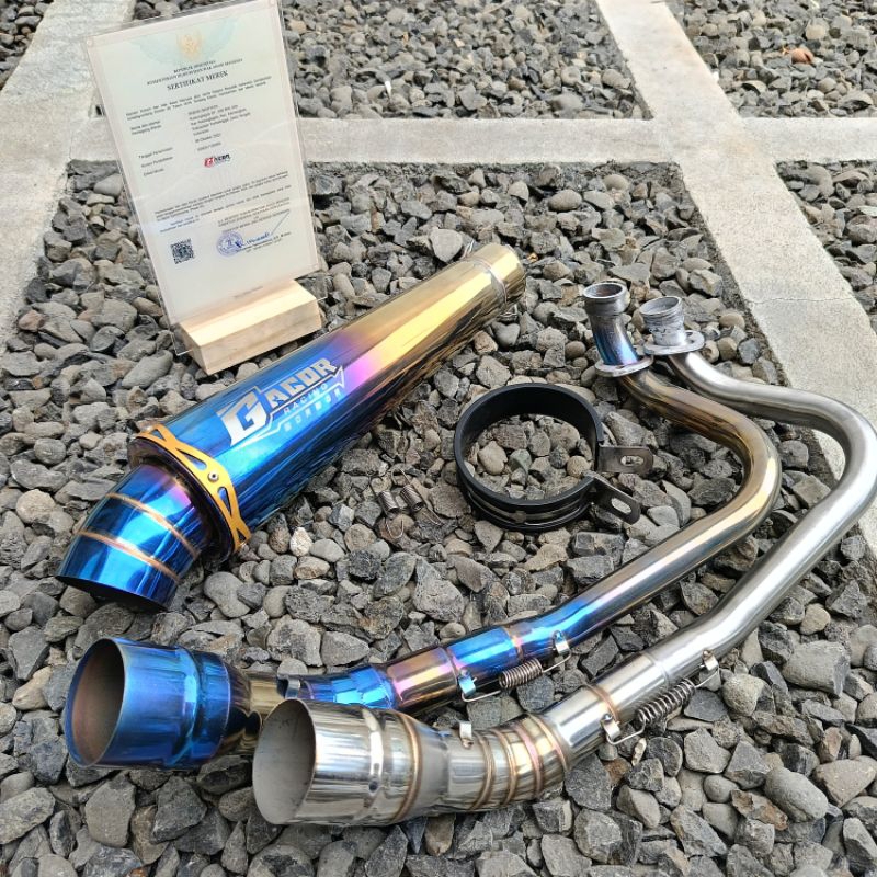 Knalpot Racing Gacor Original For Vario 110/125/150/160 Beat Karbu/Fi Lama/New Aerox Lama/New Scoopy