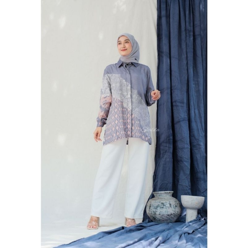 BLOUSE SILK SUTRA PREMIUM BERKUALITAS/TUNIK LEMBUT/TUNIK PREMIUM/TUNIK SILK CANTIK