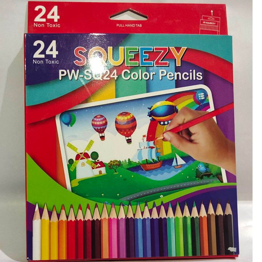 

Pensil Warna SQUEEZY 24 Warna PANJANG/Color Pencil 24 PANJANG PW-SQ24/Pensil Warna 24 Panjang SQUEEZY PW-SQ24 Long Panjang/Pensil Warna Murah 24 Warna Panjang