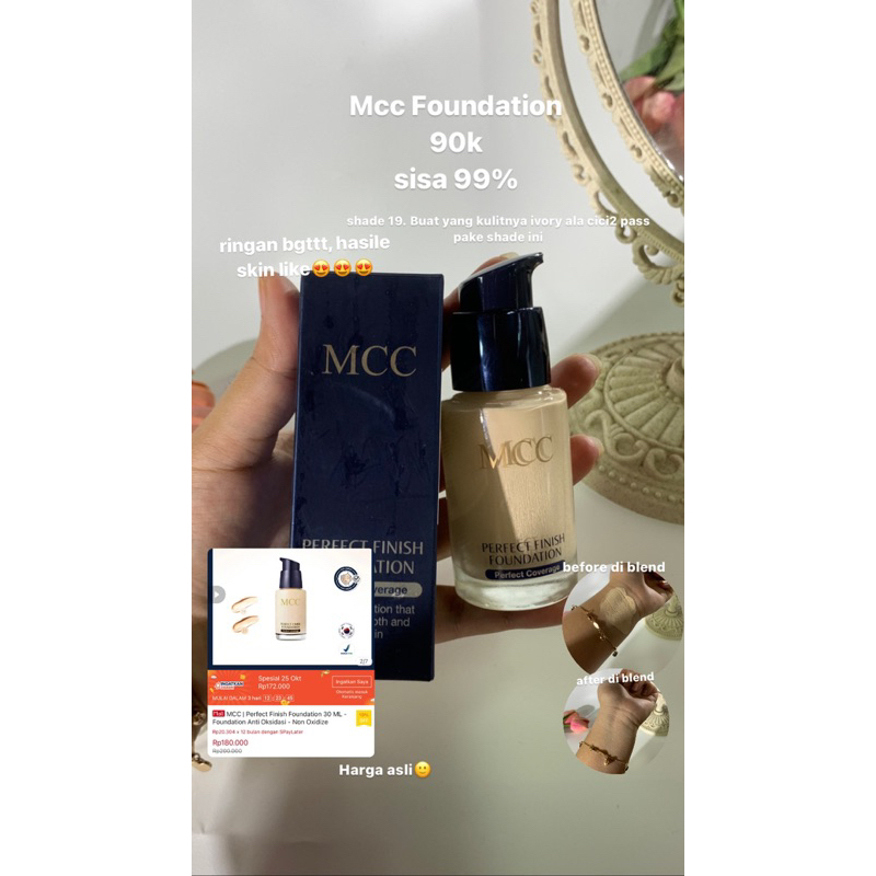 MCC Perfect Finish Foundation PRELOVED