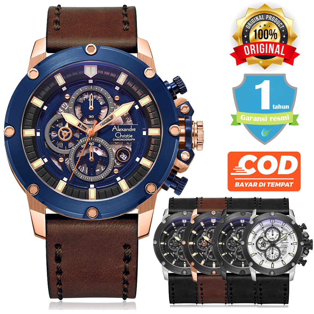 Jam Tangan Pria Alexandre Christie AC 6416 6564 MCL ORIGINAL