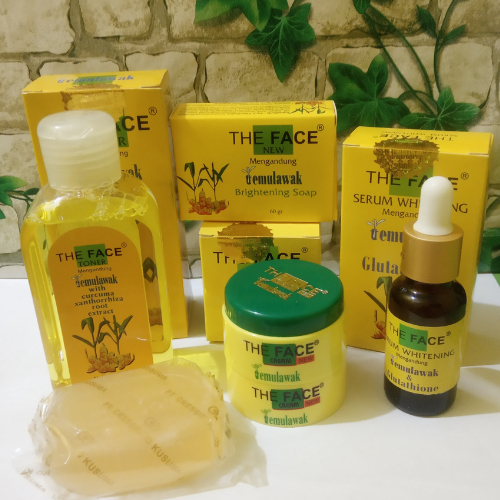 Krim temulawak / cream temulawak the face / temulawak the face original bpom / paket komplit
