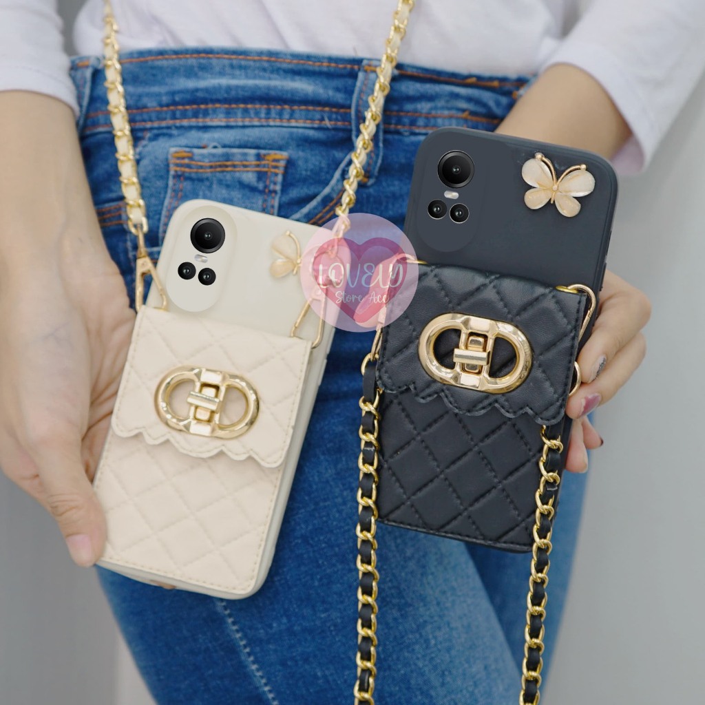 Softcase Tas Hp Dompet DR For Oppo Reno 10 5G Terbaru