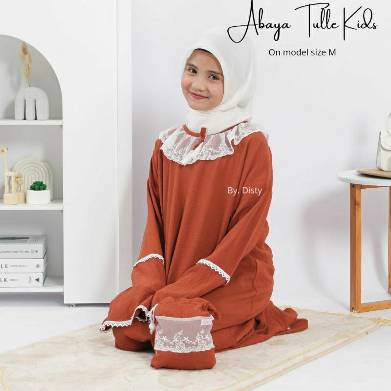 ABAYA TULLE SIZE M/ABAYA SHOLAT CRINKLE/ABAYA SHOLAT TULLE/ABAYA SHOLAT PREMIUM/MUKENA SHOLAT CRINKL