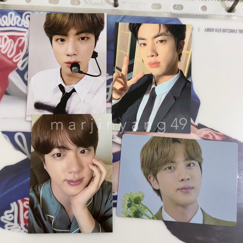 [READY] BTS OFFICIAL JIN PHOTOCARD - ARMYPEDIA PAJAMA POWERBANK MERCHBOX