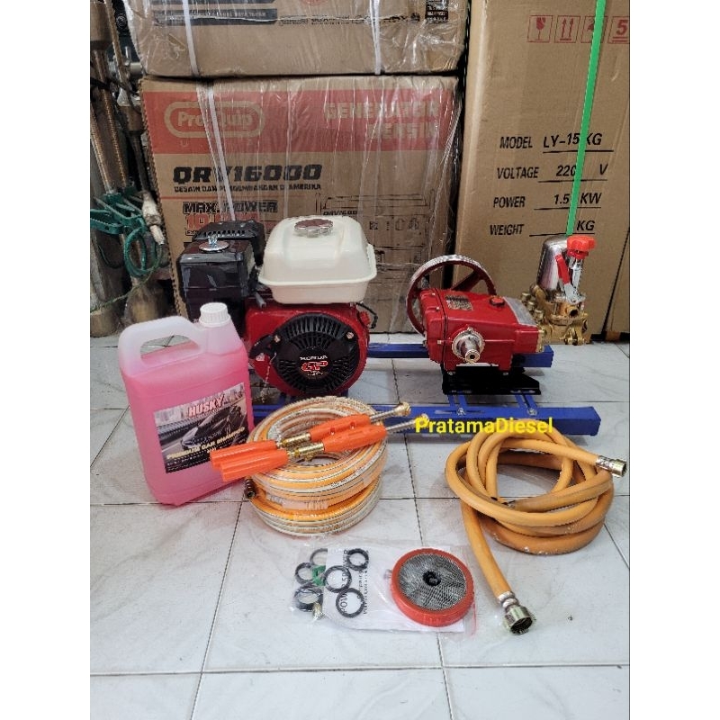 Steam HONDA GP160 Bensin +Power Sprayer 30+Sasis Tebal Siap Pakai