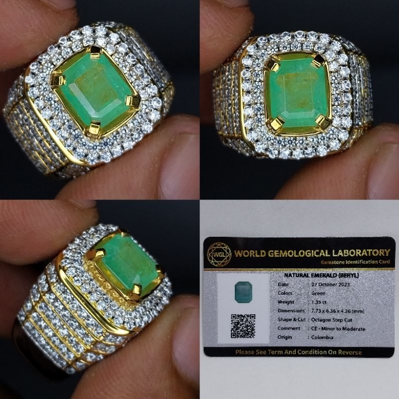 NATURAL EMERALD BERYL. COLOMBIA