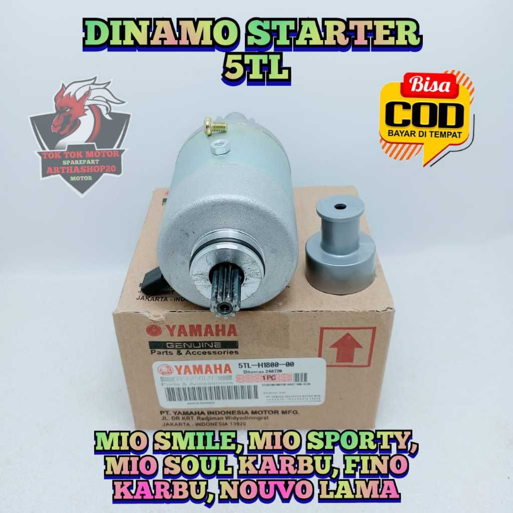 Dinamo Stater 5TL Motor Yamaha Mio Sporty , Mio Smile , Mio Soul Carbu , Fino Karburator , Yamaha Mi