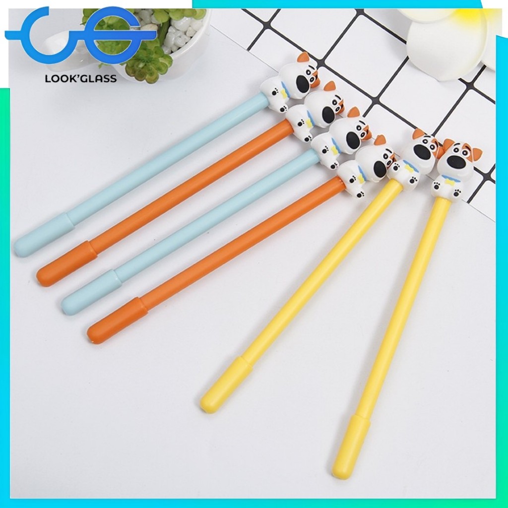 

ABS Pulpen Gel Karakter Puppy Lucu 0.5mm Pena Motif Doggy 3d Pen Cute Student Alat Tulis Kantor Sekolah Tinta Cair Ujung Lancip
