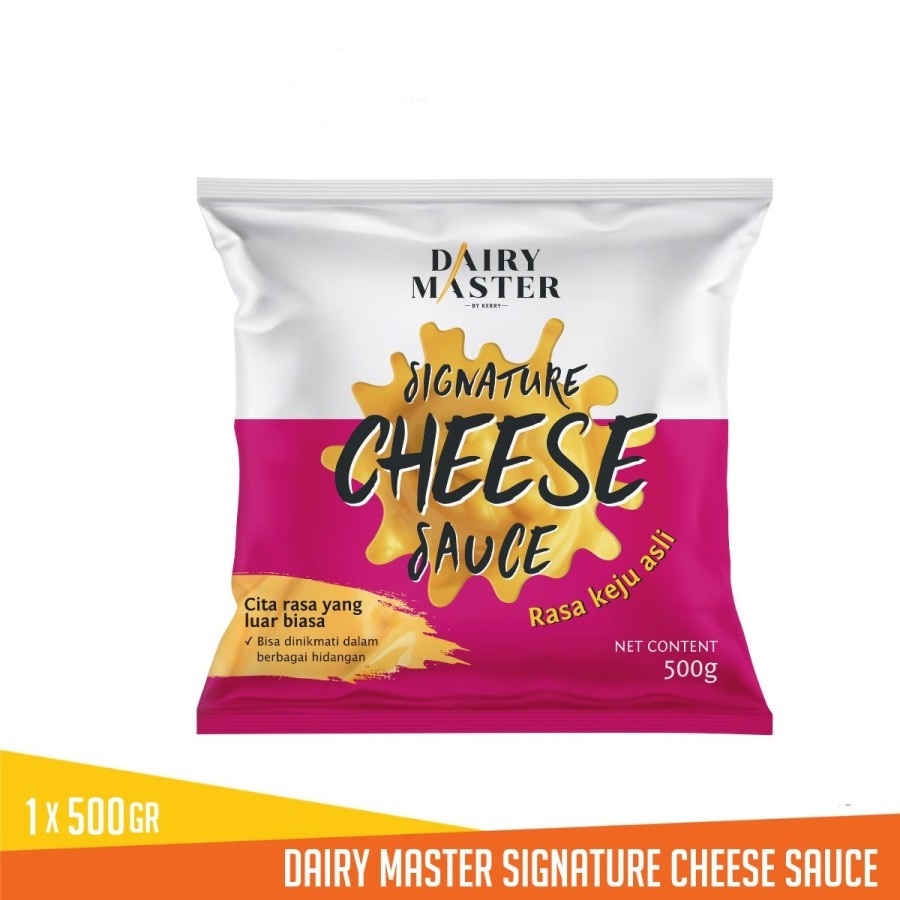 

NACHO SIGNATURE CHEESE SAUCE DAIRY MASTER 500GR SAUS KEJU NACHOS HALAL