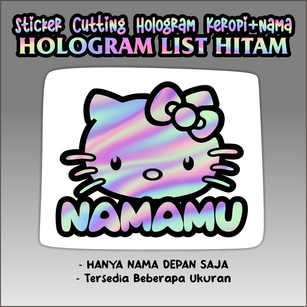 

STIKER CUTTING hello kitty BISA CUSTOM NAMA ANDA HARGA TERMURAH / SEHARI JADI