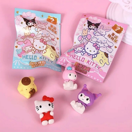 

Penghapus Sanrio Mystery Pack Gantungan Kunci Kuromi Cinnamoroll Melody